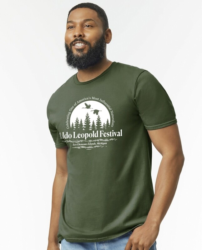 Aldo Leopold Festival Logo Tee (Military Green)