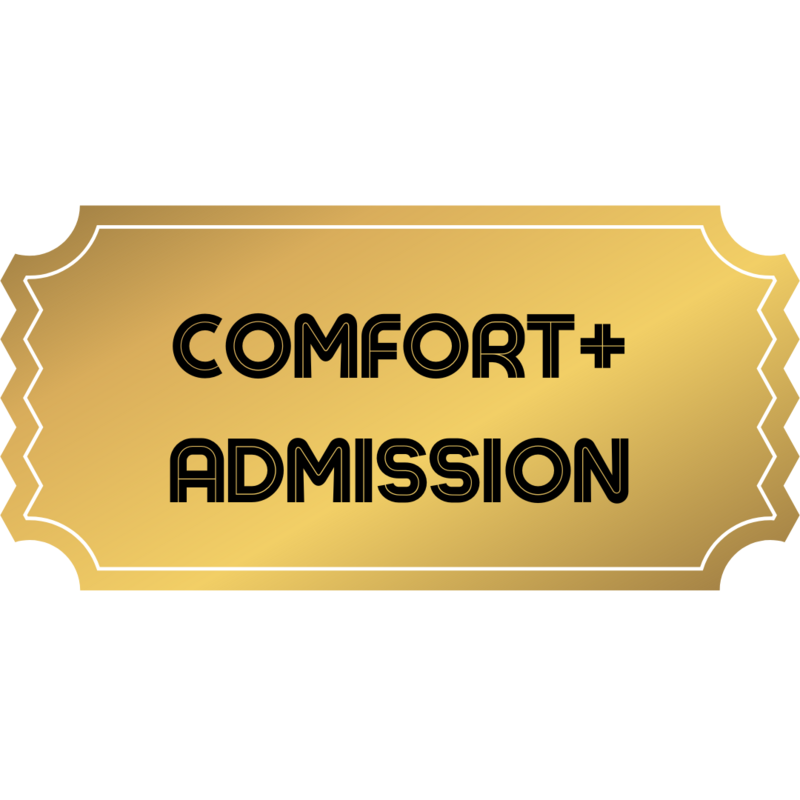Comfort+ Admission (VIP)