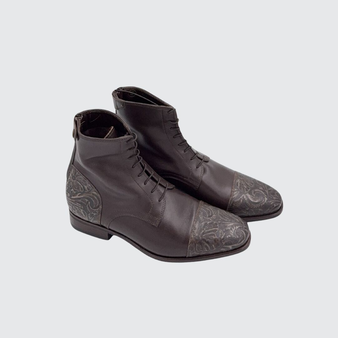 Custom ankle boots Brown model 017