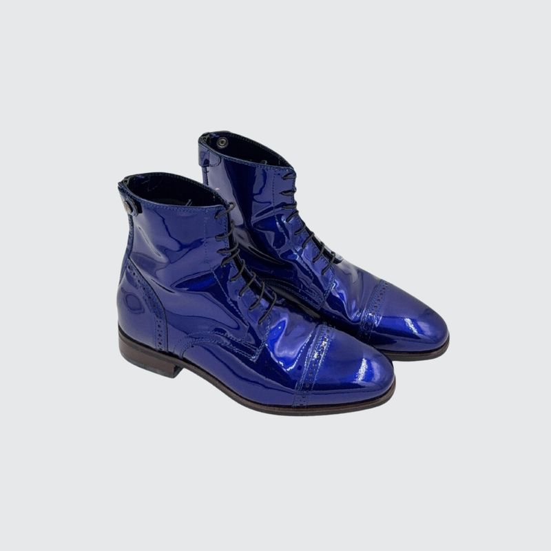Custom Ankle Boots Electric Blue Model 017