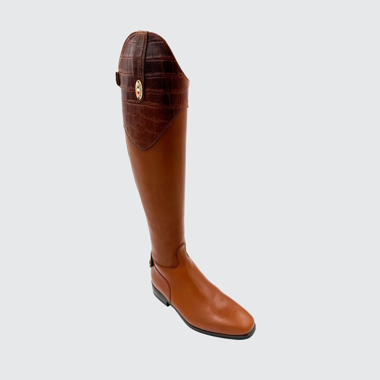 Custom Boots Tan with Croc Top