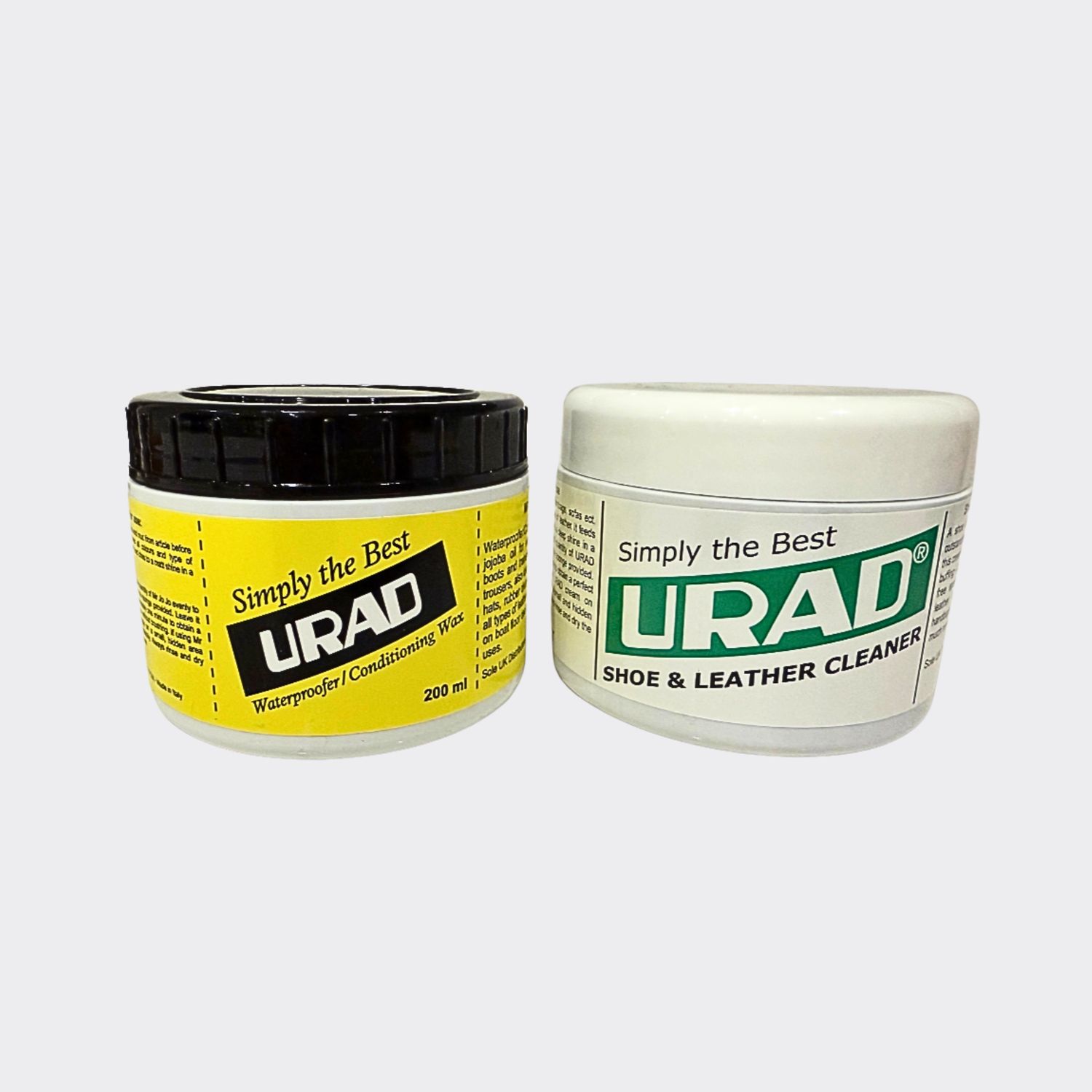 Urad Leather Cleaner and Waterproofer dual pack