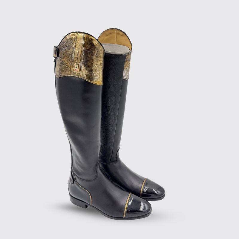 Ex-demo custom boots with gold top