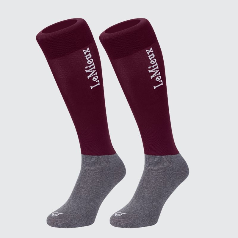 Competition Socks Burgundy (Twin Pack) Medium Burgundy