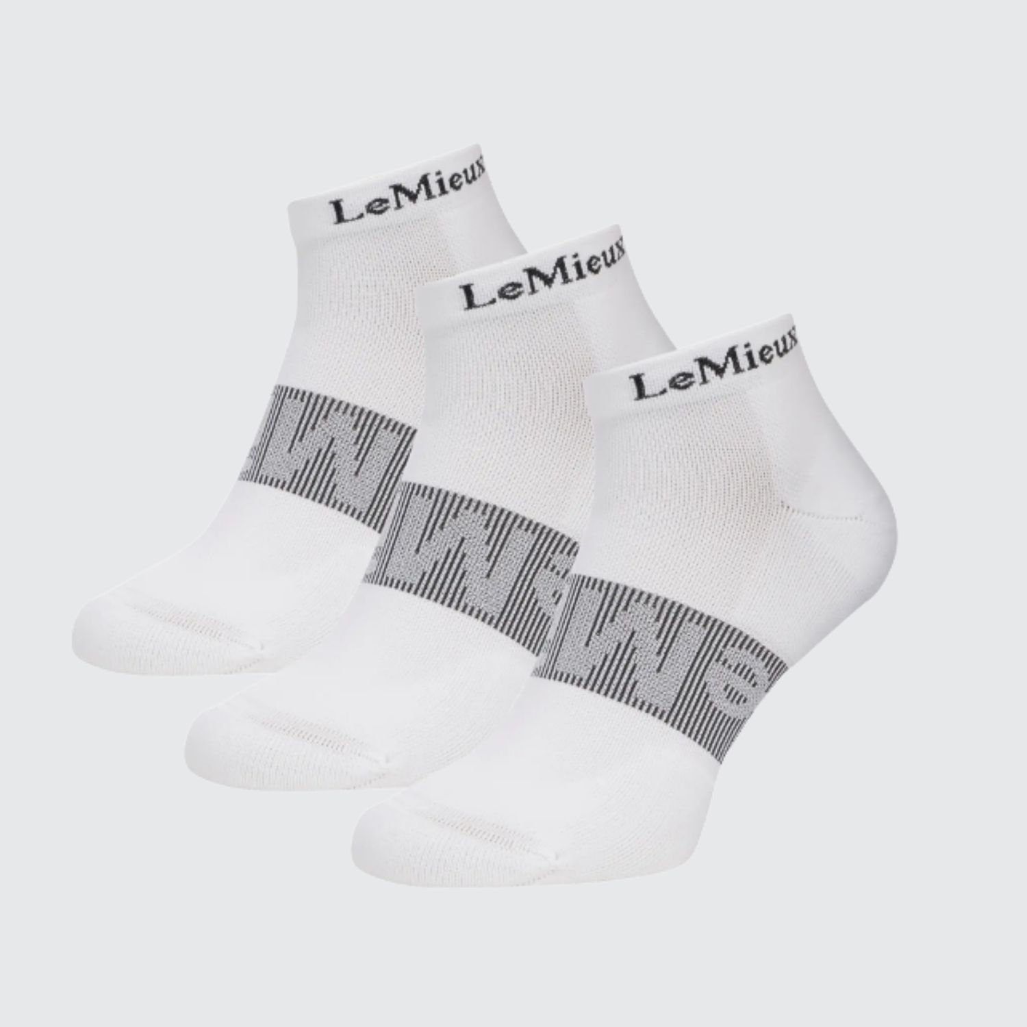 Trainer Socks 3 Pack White Large White