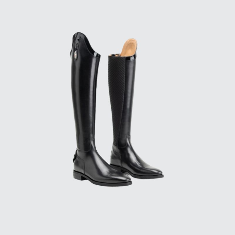 Premium Classic | No Laces | With Top Detail | Model 401W Black and 'Karbon' Inner leg