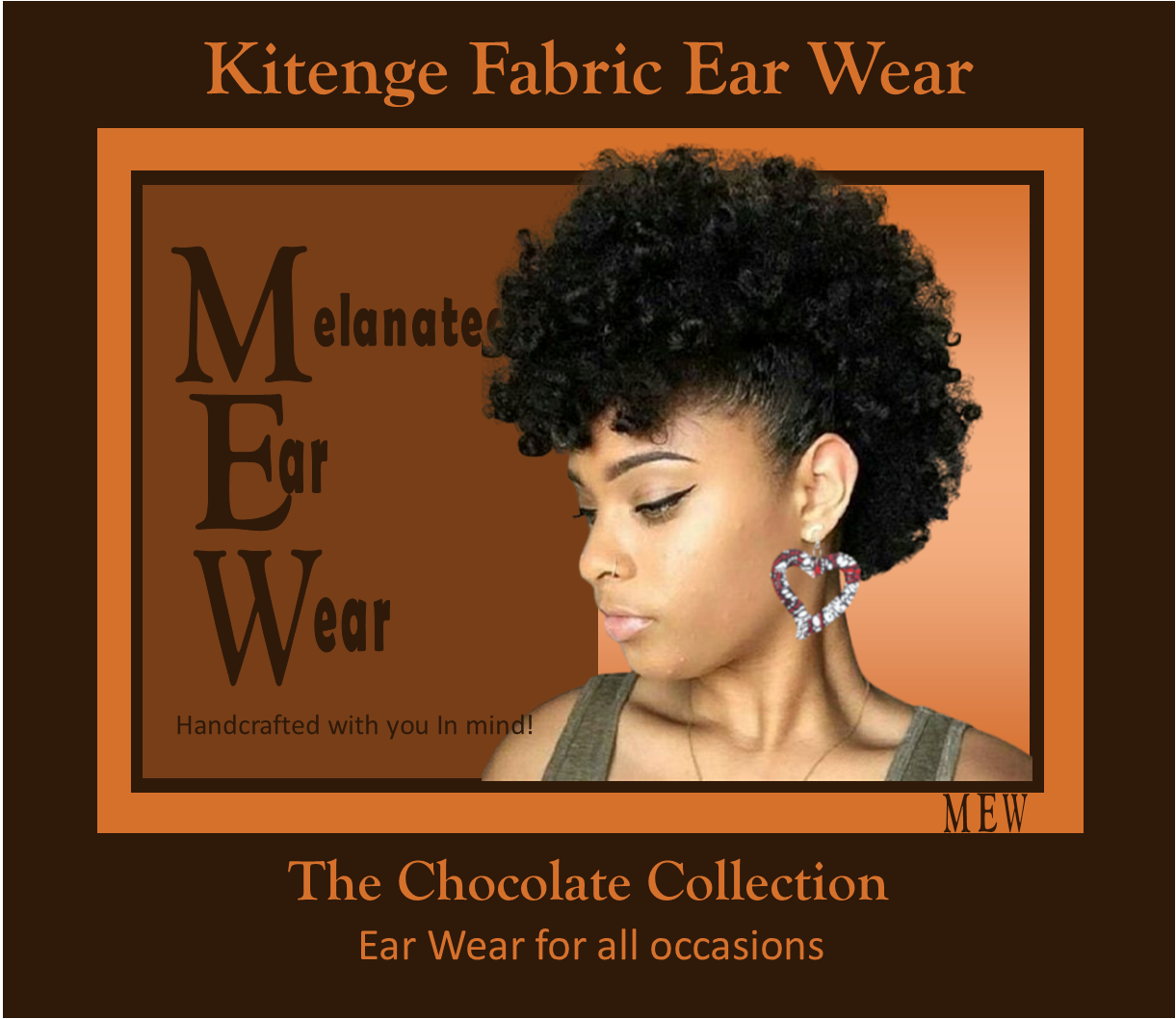 Kitenge Fabric Ear Wear