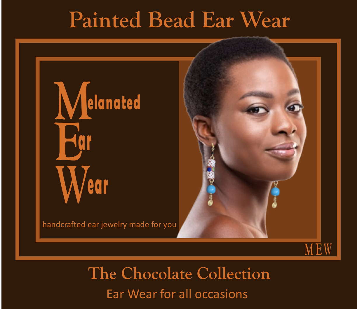 Painted Bead Ear Wear