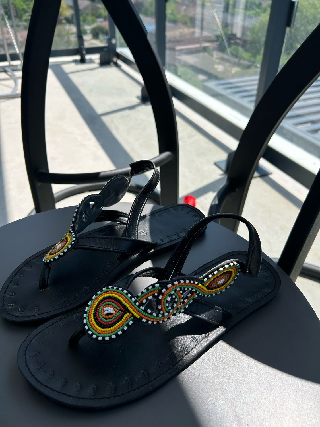 Vibrant Masai Sandals