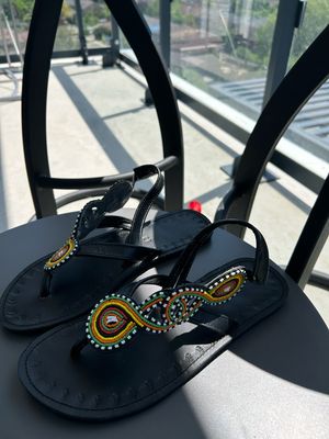 Vibrant Masai Sandals