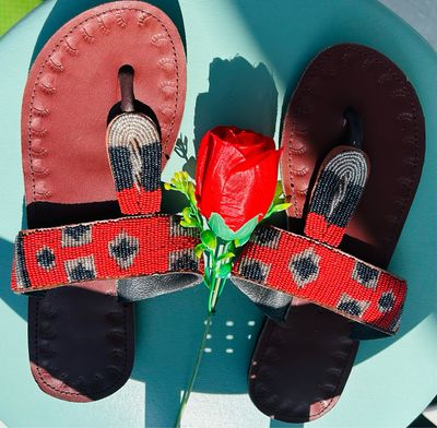 Safari Chic Flat Masai Sandals