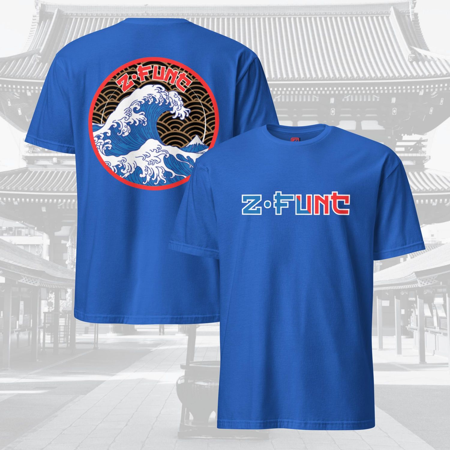 Z-FUNC Classic Print &quot;Tsunami&quot; Softstyle T-Shirt