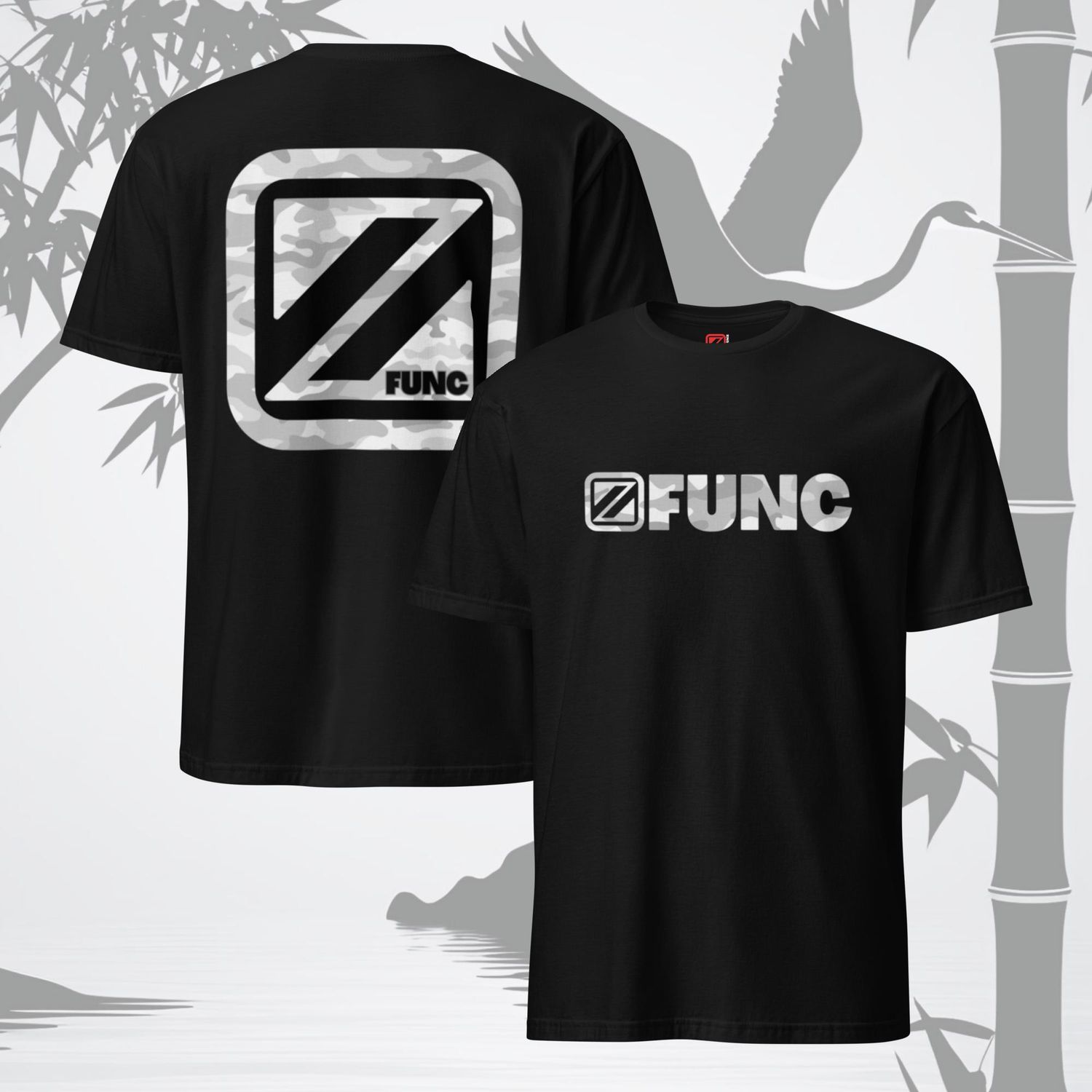 Z-FUNC Brand Logo &quot;Gray Cammo&quot; Softstyle T-Shirt