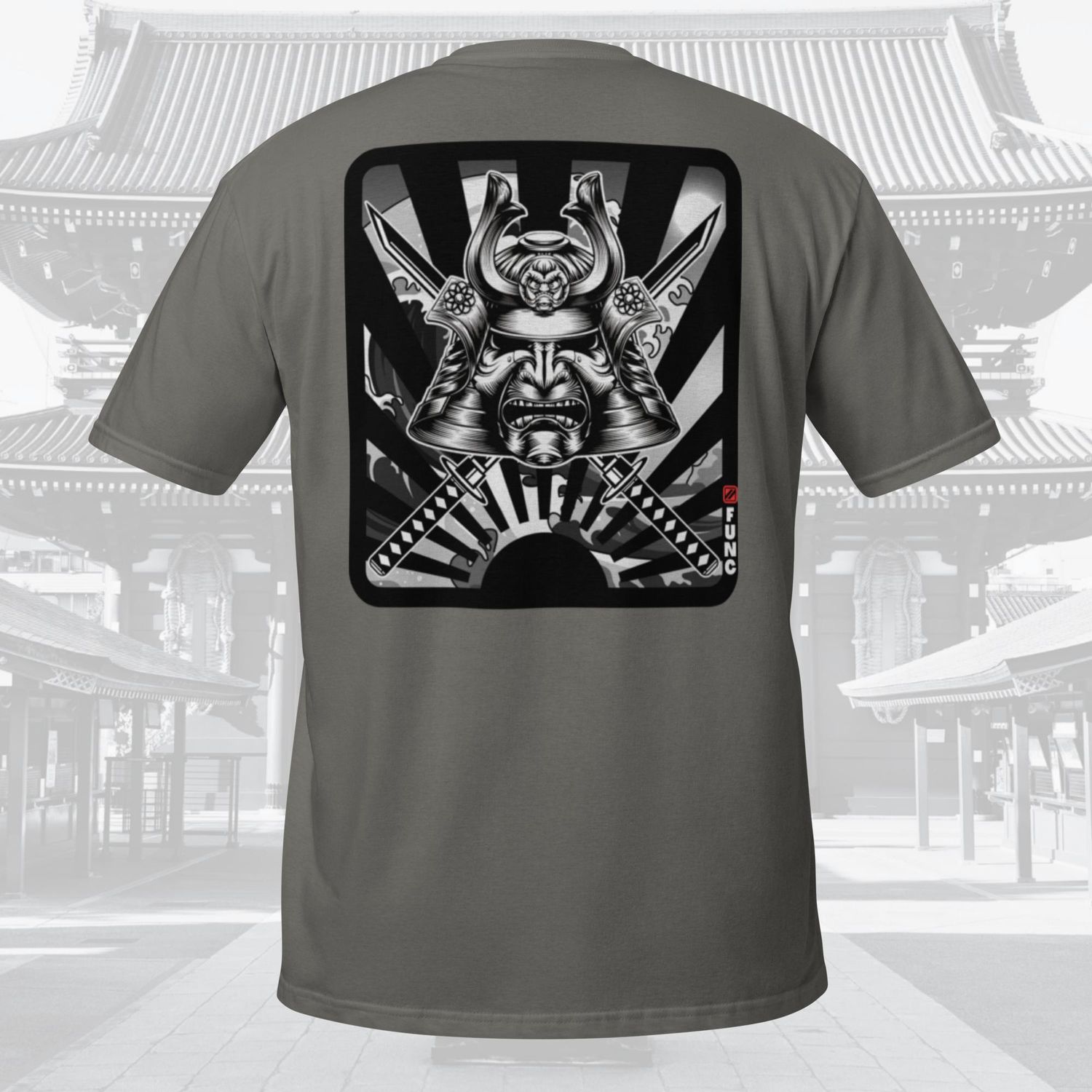 Z-FUNC Scroll Stamped &quot;Rise of the Shogun&quot; Softstyle T-Shirt