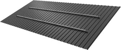 Takfeste for 6 solcellepaneler - takplater