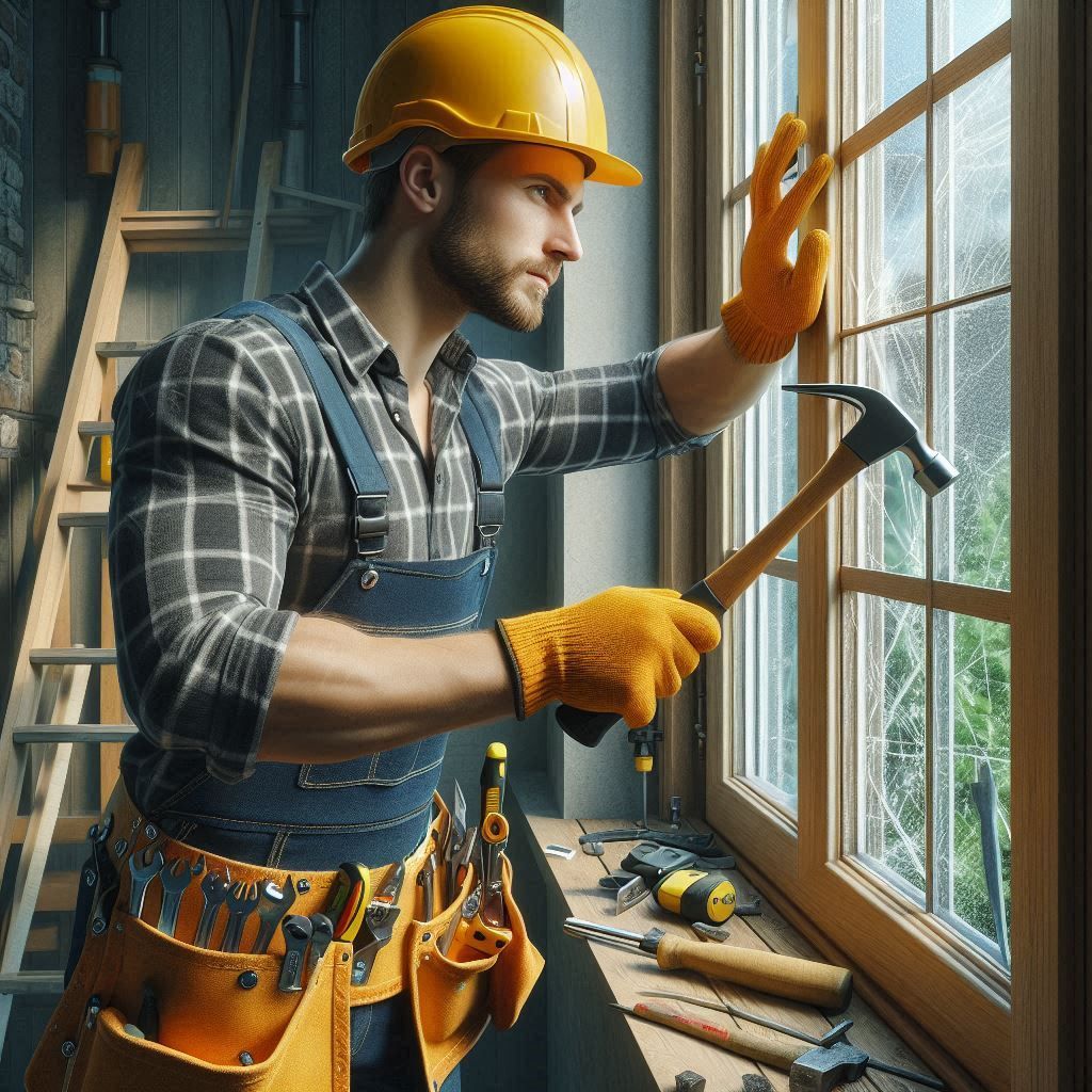 Installation Window - horizontal cladding