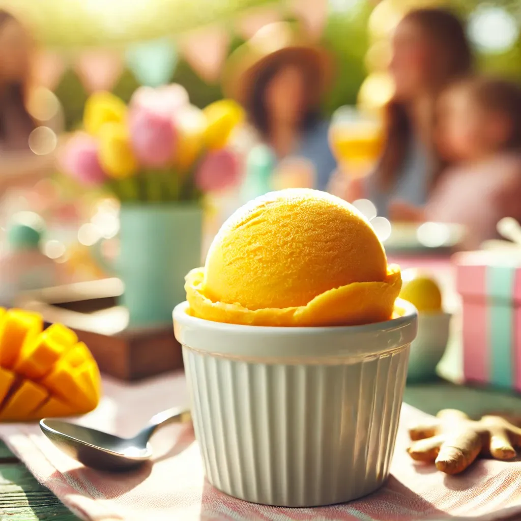 Sorbet de Manga e Gengibre
