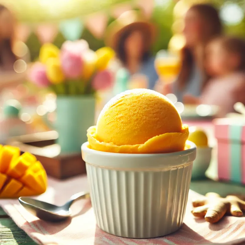 Sorbet de Manga e Gengibre