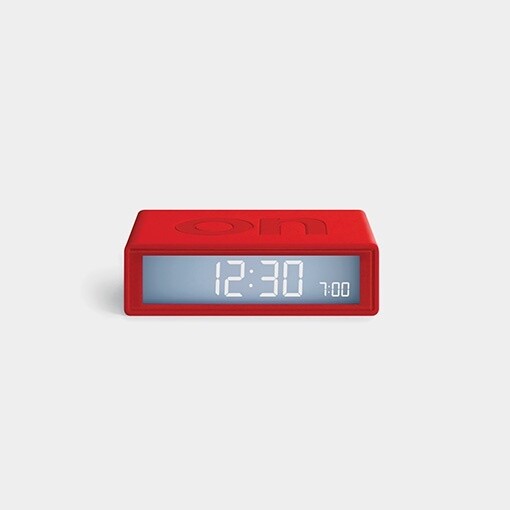 FLIP+ TRAVEL CLOCK  -RED
