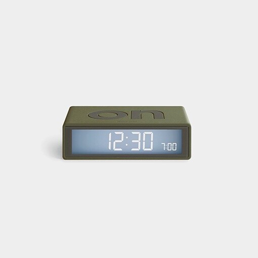 FLIP+ TRAVEL CLOCK  -KHAKI
