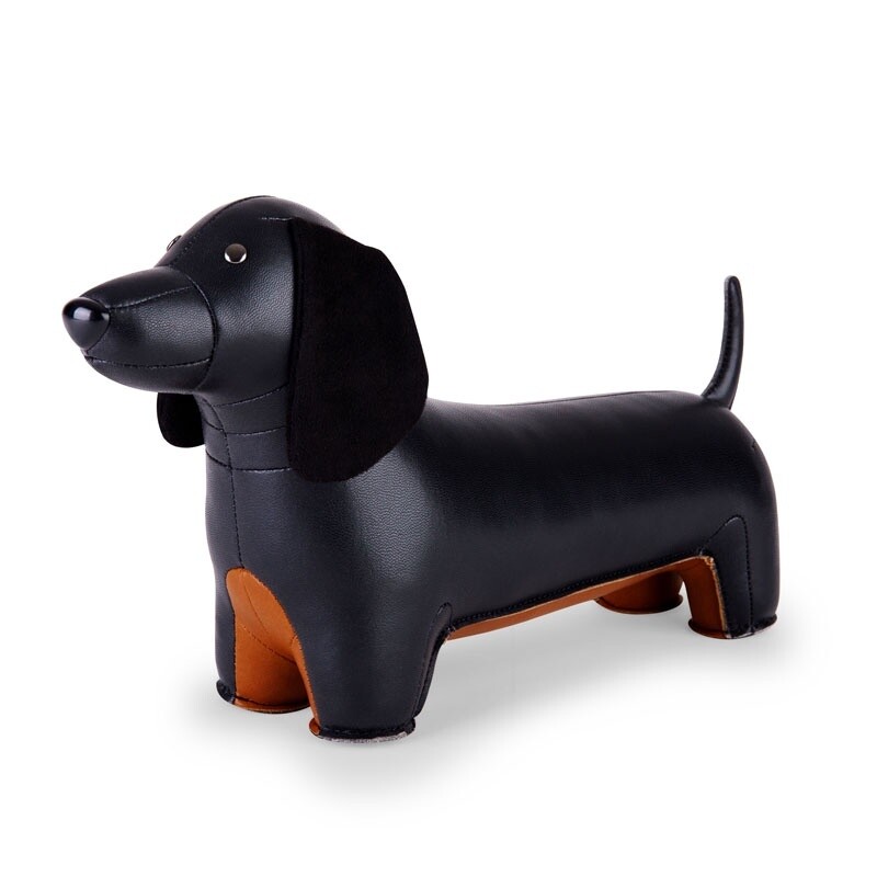 bookend teckel - black