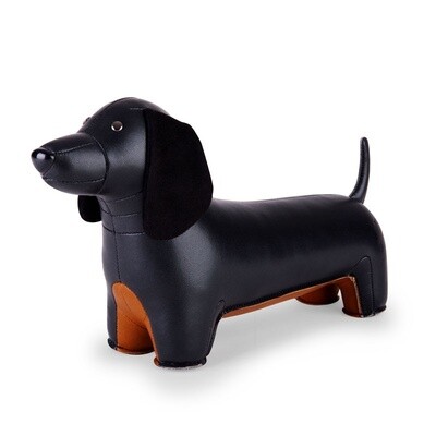 bookend teckel - black
