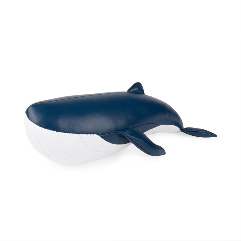 Bookend Whale Wave - Midnight blue