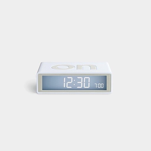 FLIP+ TRAVEL CLOCK  -WHITE