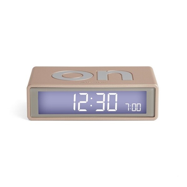 FLIP+ TRAVEL CLOCK MATT GOLD