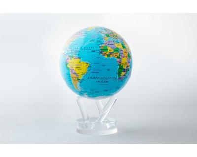 Political Map Blue - 4,5 inch