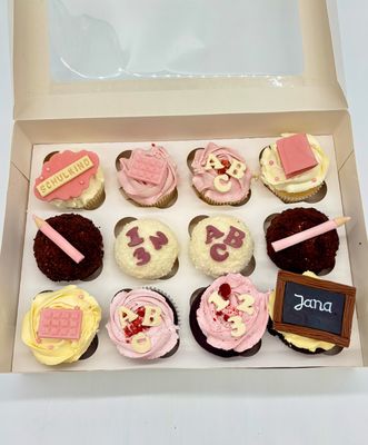 Cupcakes Einschulung 12er Set Cupcakes Einschulung 12er Set