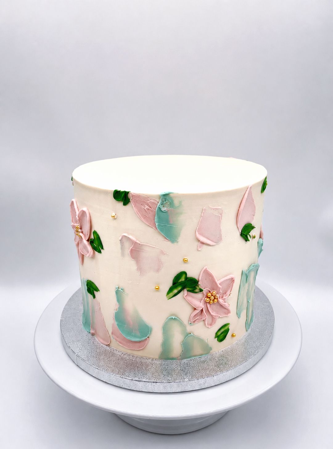 Naked Art Cake mit Cremedekoration
