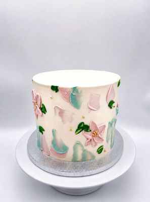 Naked Art Cake mit Cremedekoration