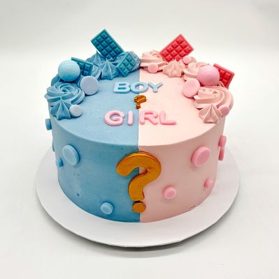 Gender Reveal Cake "BOY or GIRL"