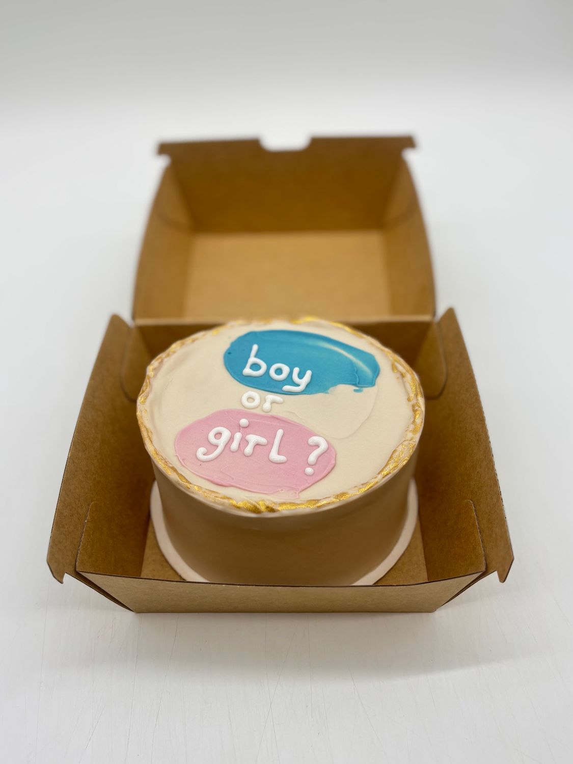 Tiny Cake Gender Reveal