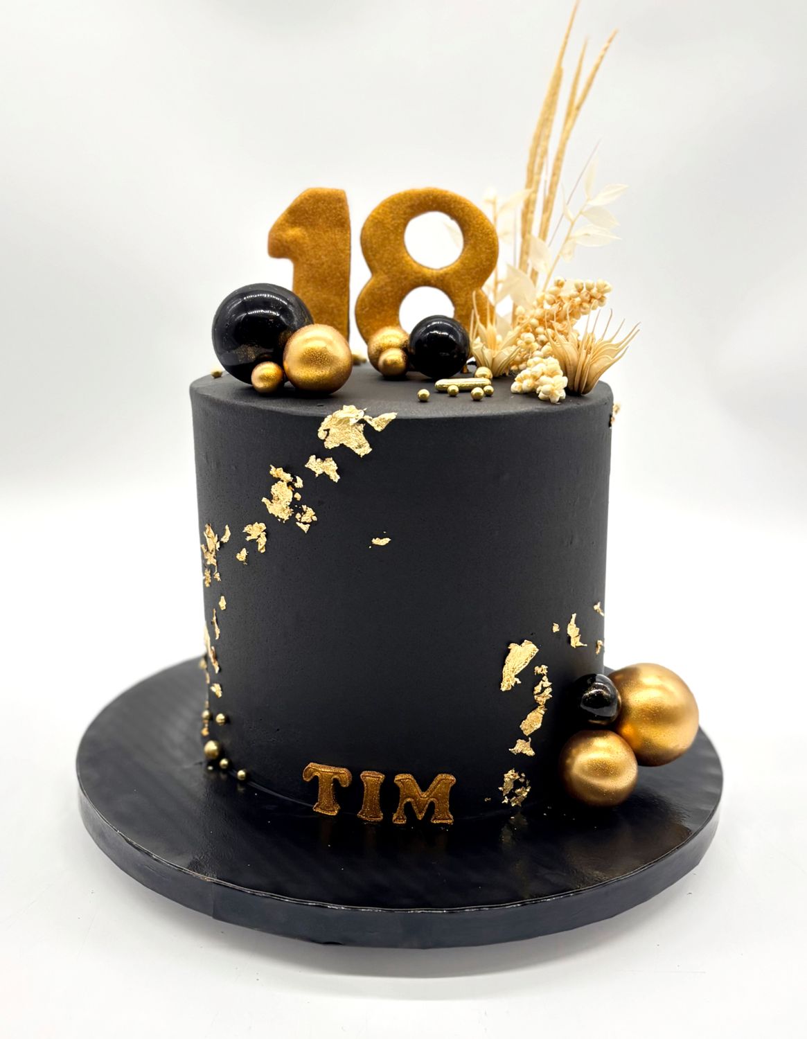 Torte schwarz/gold (einstöckig)