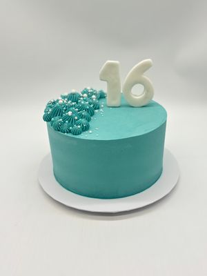 Torte schlicht einfarbig