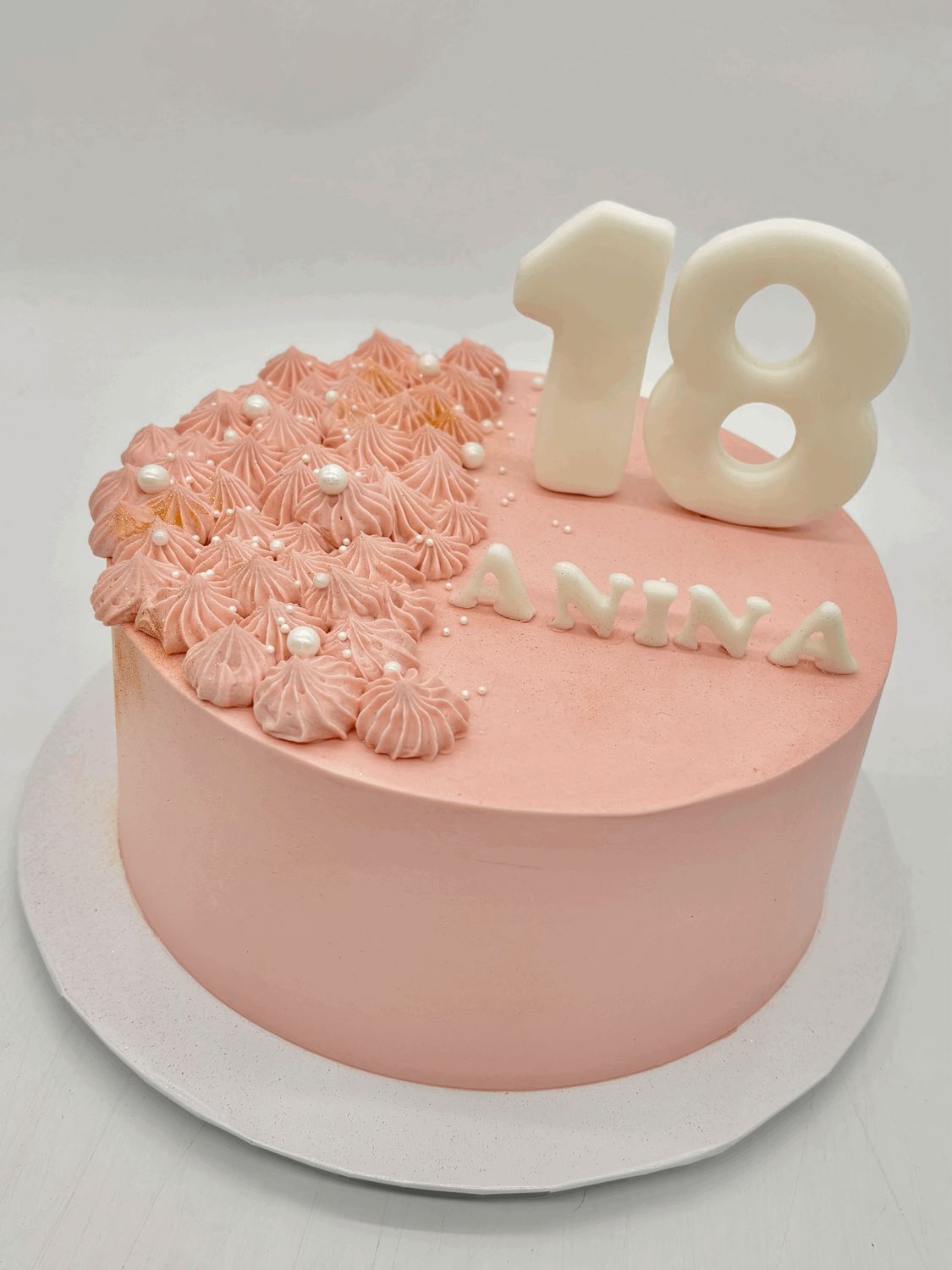 Torte schlicht einfarbig