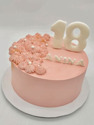 Torte schlicht einfarbig