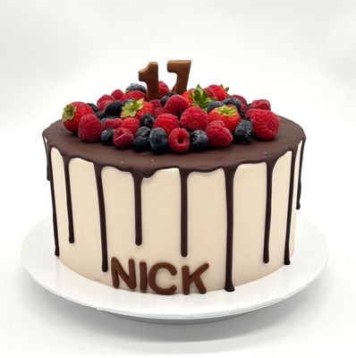 Dripcake mit Früchten (einstöckig)