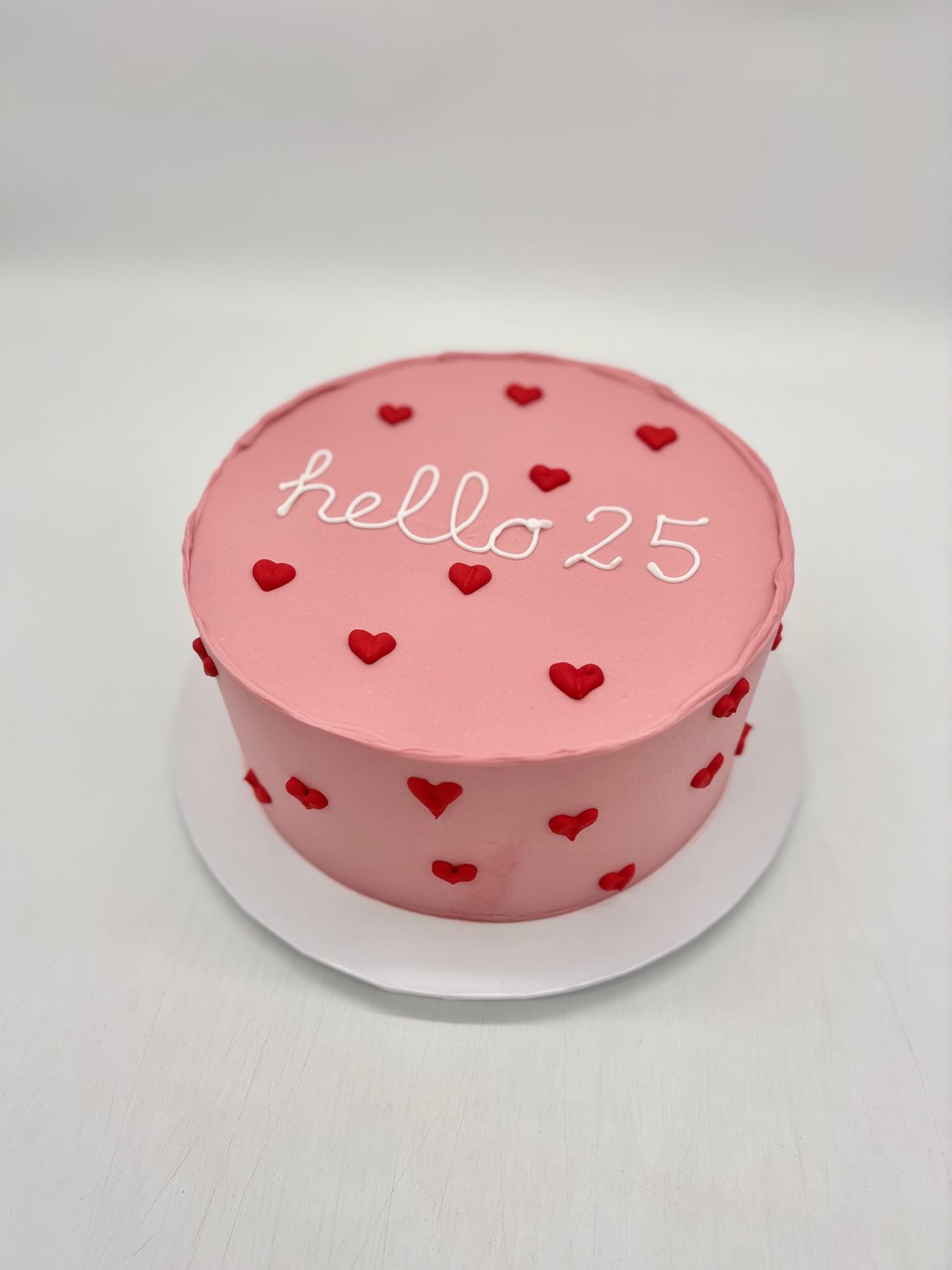 Torte mit Herzchen