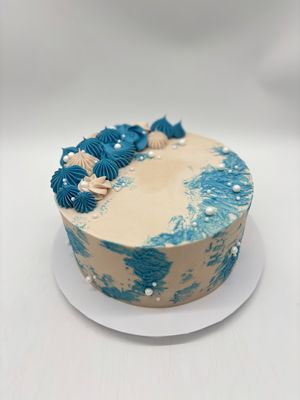 Torte Cremestruktur mit Tuffs