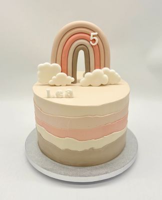Torte Regenbogen pastell