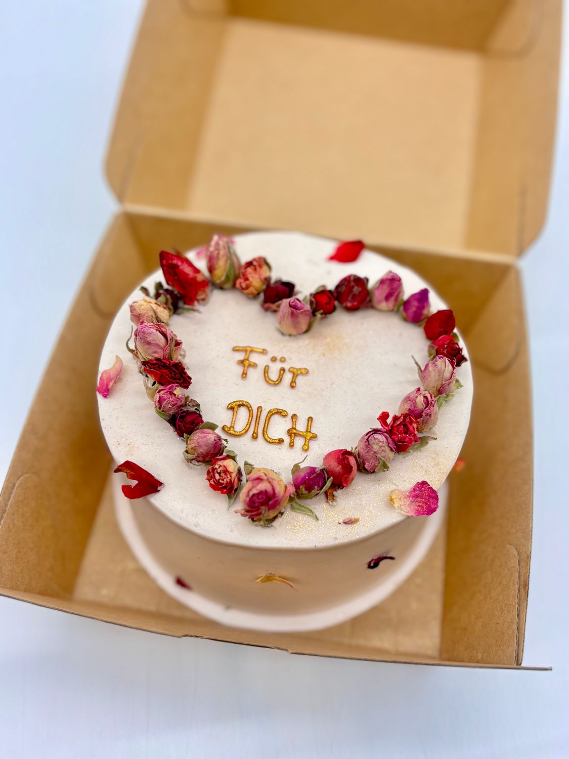 Tiny Cake mit Rosenherz