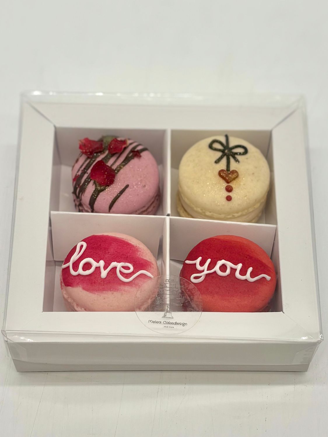 Macaron Valentinstags- Geschenkbox