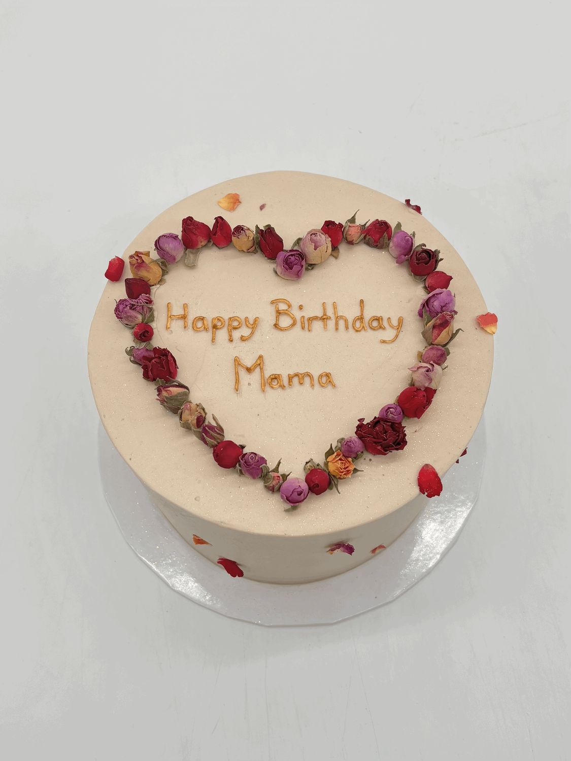 Torte mit Rosenherz
