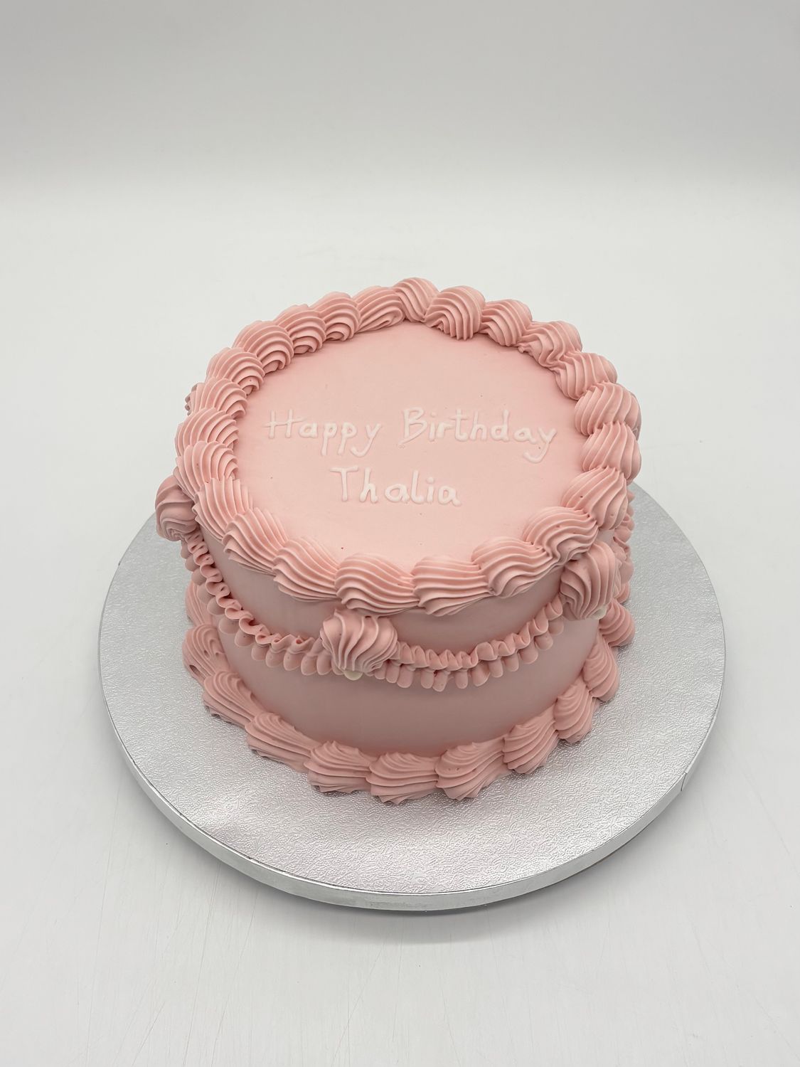 Naked Cake Vintage (klassisch -mit seitlichen Cremerüschen)