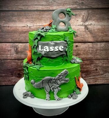 Torte zweistöckig T-Rex