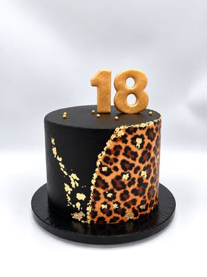Torte "Leopardenmuster"