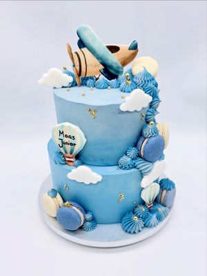 Torte "Flugzeug"  (zweistöckig)